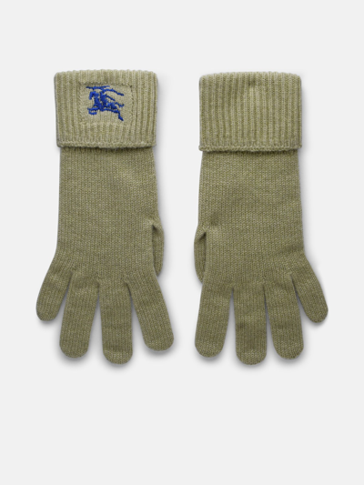 Shop Burberry Beige Cashmere Blend Gloves