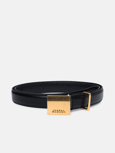 Shop Marant Etoile Black Leather Belt