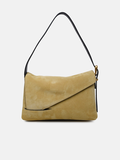 Shop Wandler 'oscar Baguette' Sand Calf Leather Bag In Yellow