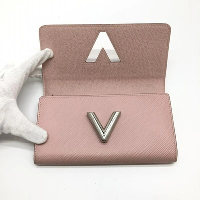 Pre-owned Louis Vuitton Twist Pink Leather Wallet  ()