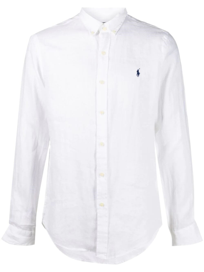 Shop Polo Ralph Lauren Shirt With Logo In White
