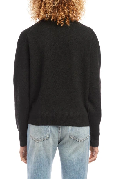 Shop Karen Kane V-neck Sweater In Black