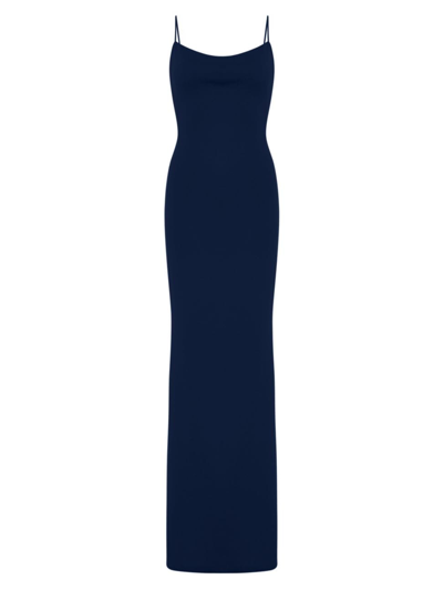 Shop Katie May Women's Jersey Cowl-back Gown In Navy