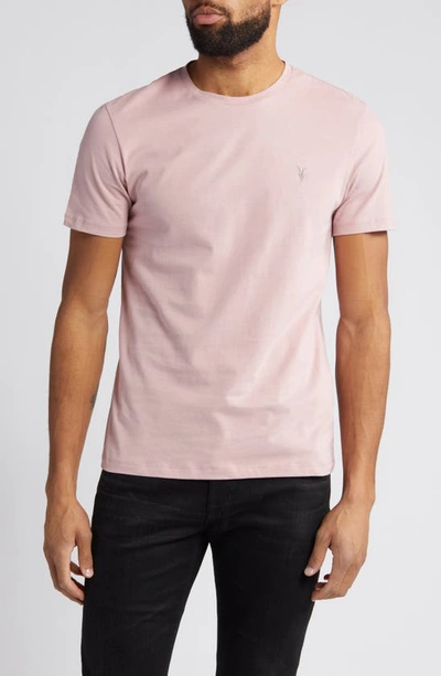 Shop Allsaints Brace Tonic Slim Fit Cotton T-shirt In Bloom Pink