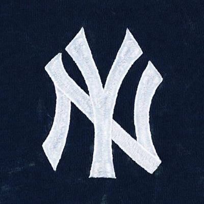 Shop The Wild Collective Navy New York Yankees Marble Pullover Hoodie