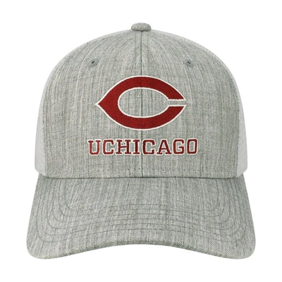 Shop Legacy Athletic Heather Gray/white Uchicago Maroons The Champ Trucker Snapback Hat