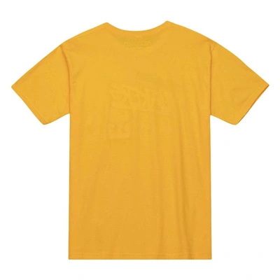 Shop Mitchell & Ness Gold St. Louis Blues Vintage Logo T-shirt
