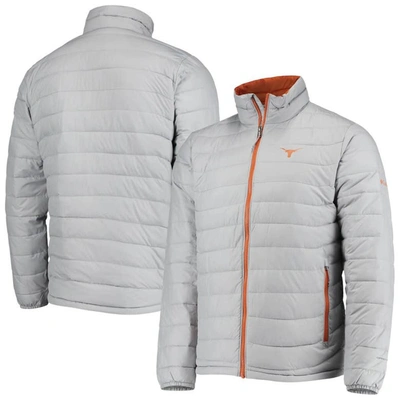 Shop Columbia Gray Texas Longhorns Powder Lite Omni-heat Reflective Full-zip Jacket