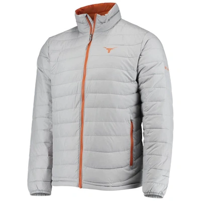 Shop Columbia Gray Texas Longhorns Powder Lite Omni-heat Reflective Full-zip Jacket