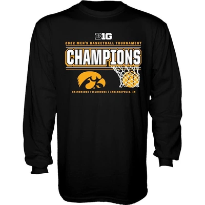 Shop Blue 84 Basketball Conference Tournament Champions Locker Room Long Sleeve T-shirt In Black