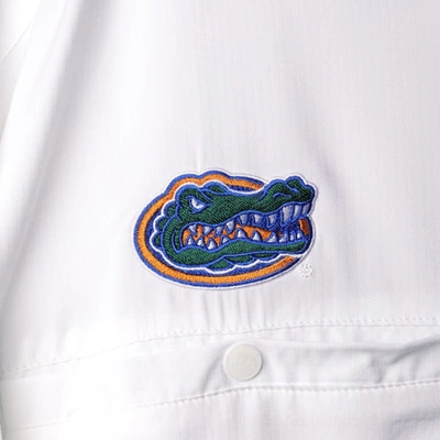 Shop Columbia Pfg White Florida Gators Tamiami Omni-shade Button-down Shirt