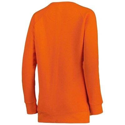 Shop Pressbox Orange Clemson Tigers Steamboat Animal Print Raglan Pullover Sweatshirt