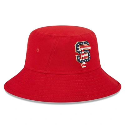 Shop New Era Red San Francisco Giants 2023 Fourth Of July Bucket Hat