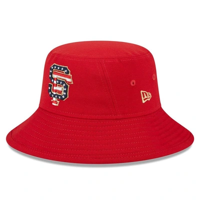 Shop New Era Red San Francisco Giants 2023 Fourth Of July Bucket Hat