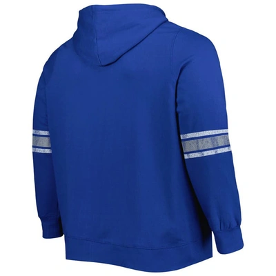 Shop Profile Royal/heather Gray Chicago Cubs Plus Size Front Logo Full-zip Hoodie