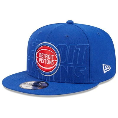 Shop New Era Blue Detroit Pistons 2023 Nba Draft 9fifty Snapback Hat