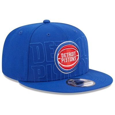 Shop New Era Blue Detroit Pistons 2023 Nba Draft 9fifty Snapback Hat