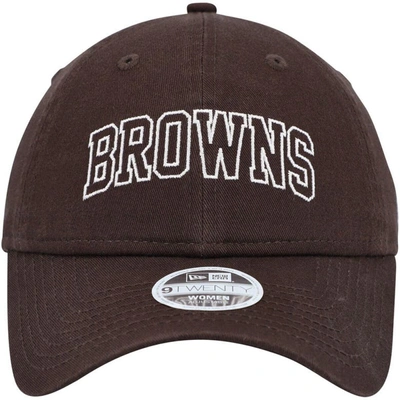 Shop New Era Brown Cleveland Browns Collegiate 9twenty Adjustable Hat