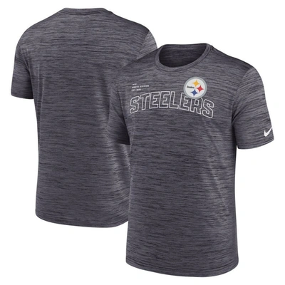 Shop Nike Black Pittsburgh Steelers Velocity Arch Performance T-shirt