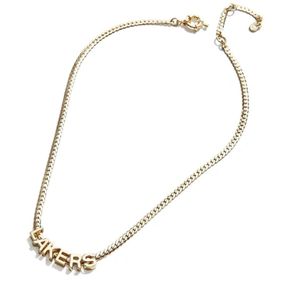 Shop Baublebar Los Angeles Lakers Team Chain Necklace In Gold