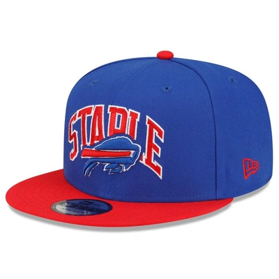 Shop New Era X Staple New Era Royal/red Buffalo Bills Nfl X Staple Collection 9fifty Snapback Adjustable Hat