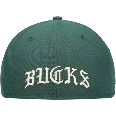 Shop New Era Hunter Green Milwaukee Bucks 2021 Nba Finals Champions Icon 59fifty Fitted Hat