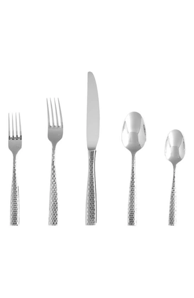 Shop Fortessa Lucca 5-piece Place Setting In Silver