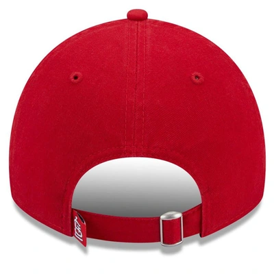 Shop New Era Red St. Louis Cardinals Leaves 9twenty Adjustable Hat