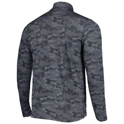 Shop Antigua Black Las Vegas Raiders Brigade Quarter-zip Sweatshirt