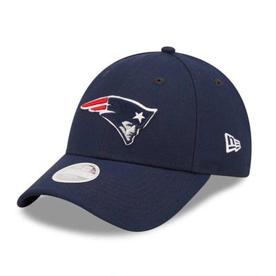 Shop New Era Navy New England Patriots Simple 9forty Adjustable Hat