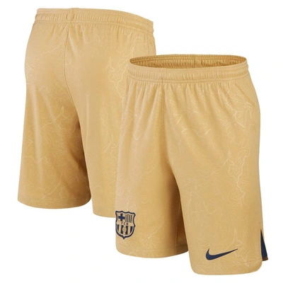 Shop Nike Gold Barcelona 2022/23 Team Performance Stadium Shorts