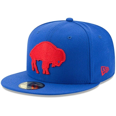 Shop New Era Royal Buffalo Bills Omaha Throwback 59fifty Fitted Hat