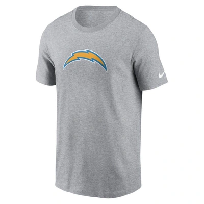 Shop Nike Gray Los Angeles Chargers Logo Essential T-shirt