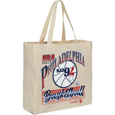 Shop Mitchell & Ness Philadelphia 76ers Graphic Tote Bag In White