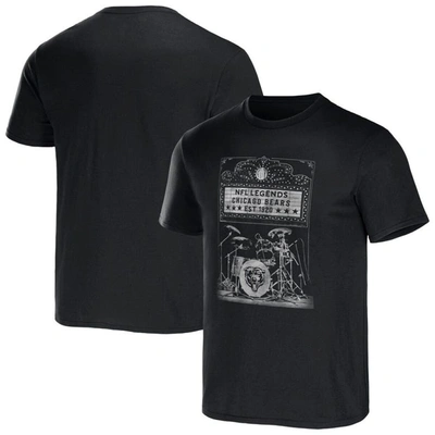 Shop Nfl X Darius Rucker Collection By Fanatics Black Chicago Bears Band T-shirt
