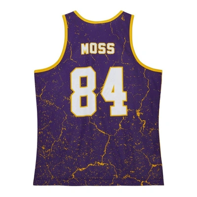 Shop Mitchell & Ness Randy Moss Purple Minnesota Vikings 1998 Player Burst Tank Top