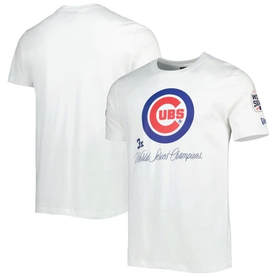 Shop New Era White Chicago Cubs Historical Championship T-shirt