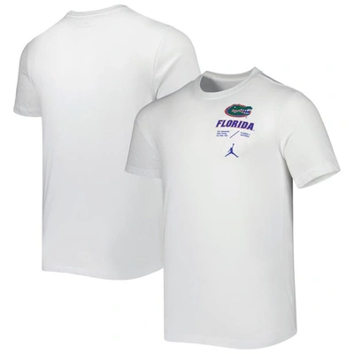 Shop Jordan Brand White Florida Gators Team Practice Performance T-shirt