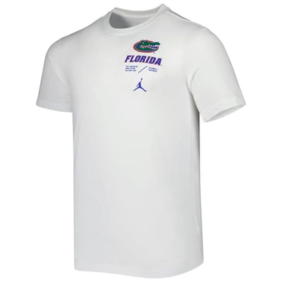 Shop Jordan Brand White Florida Gators Team Practice Performance T-shirt