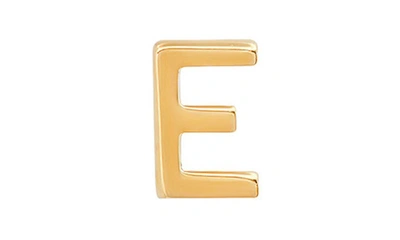 Bychari Initial Stud Earrings In 14k Yellow Gold