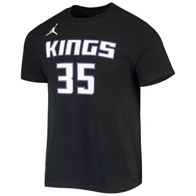 Shop Jordan Brand Black Sacramento Kings 2020/21 Statement Name & Number T-shirt