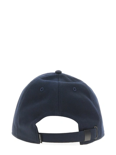 Shop Canada Goose Baseball Hat With Logo Patch In Blue