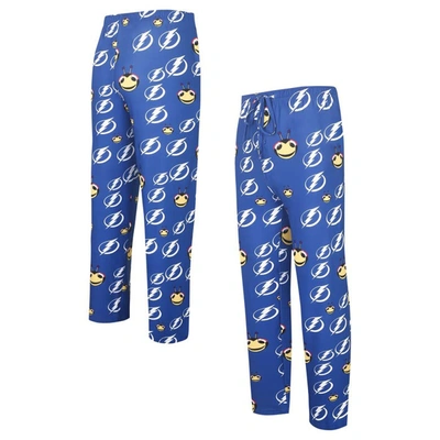 Shop Concepts Sport Blue Tampa Bay Lightning Gauge Allover Print Knit Sleep Pants