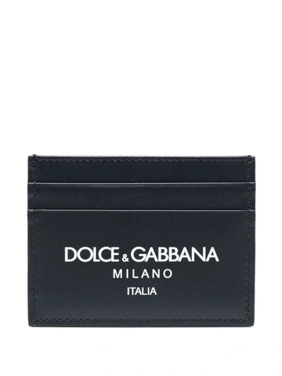 Shop Dolce & Gabbana Paper Holder Accessories In Blue