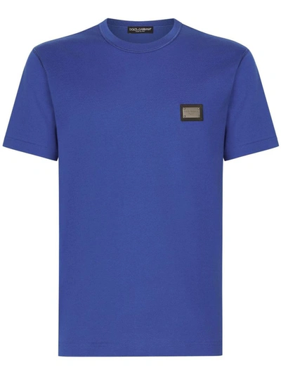Shop Dolce & Gabbana T-shirt Clothing In Blue