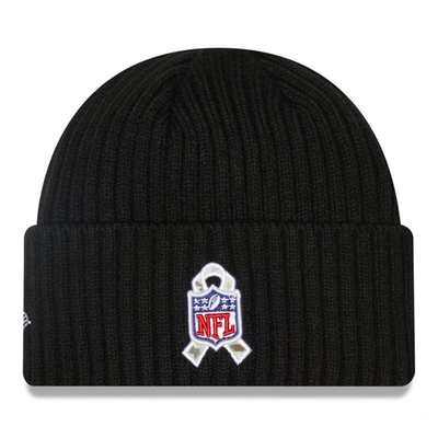 Shop New Era Youth  Black New England Patriots 2022 Salute To Service Knit Hat