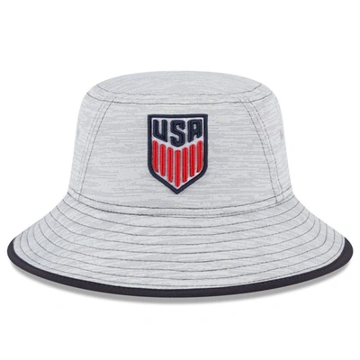 Shop New Era Gray Usmnt Game Bucket Hat