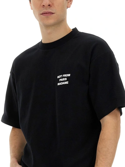 Shop Drôle De Monsieur T-shirt With Logo In Black