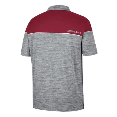 Shop Colosseum Heathered Gray/maroon Montana Grizzlies Birdie Polo In Heather Gray