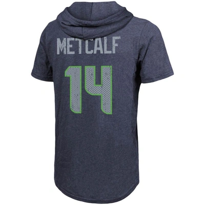 Shop Majestic Fanatics Branded Dk Metcalf College Navy Seattle Seahawks Player Name & Number Tri-blend Hoodie T-sh